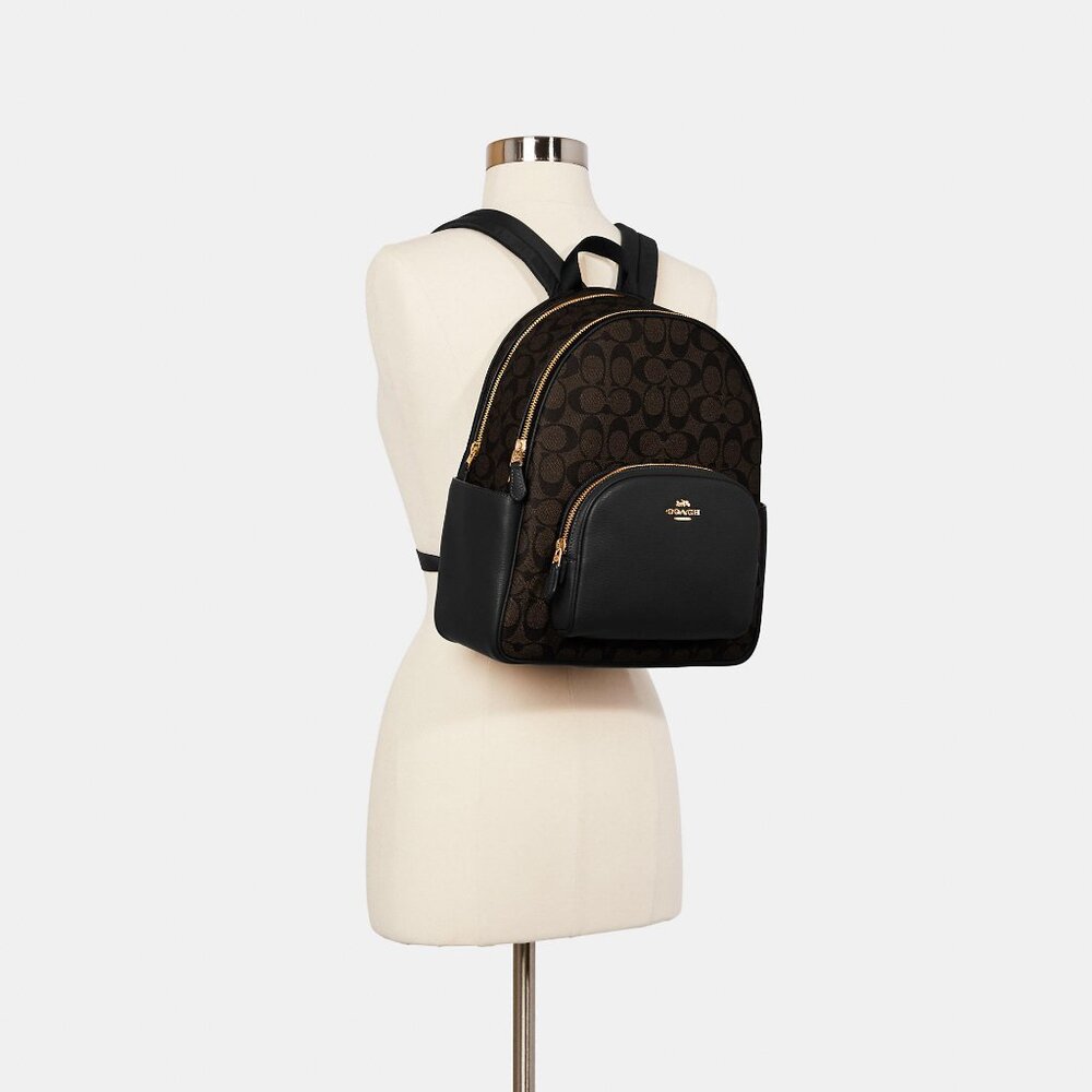Court Backpack In Signature Canvas - Picture 2 of 5
